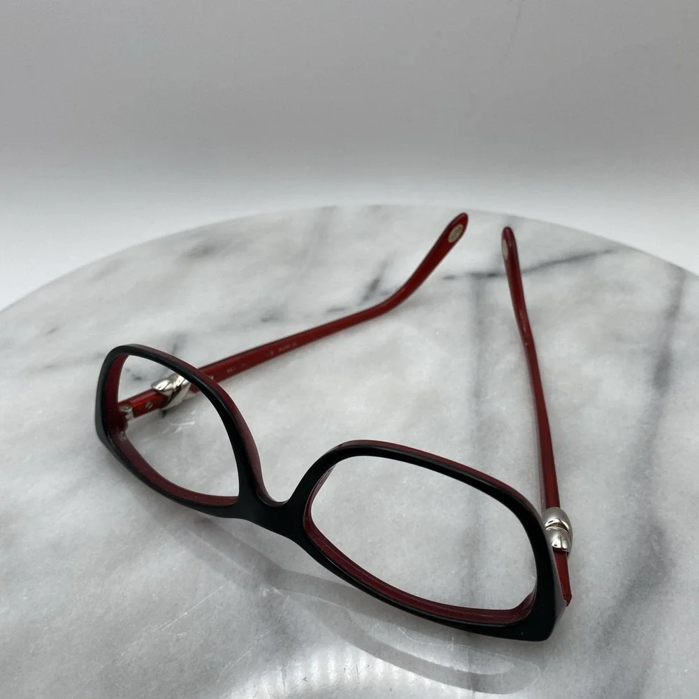Tiffany & Co Women 51mm Eyeglasses Black Red TF 2074 Paloma Picasso Heart Knot